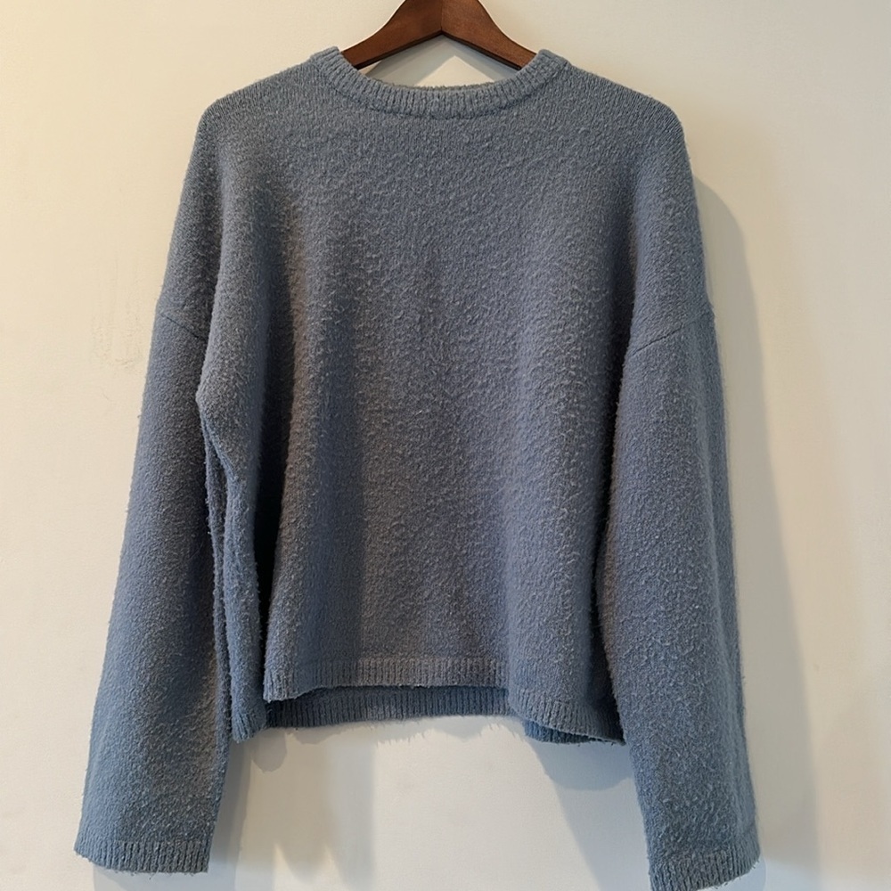 OAK + FORT Brown Crew Neck Sweater